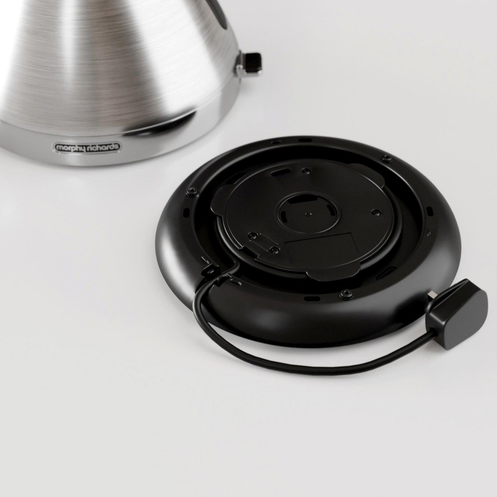 Morphy Richards 100130 Venture Retro Pyramid Kettle, Stainless Steel