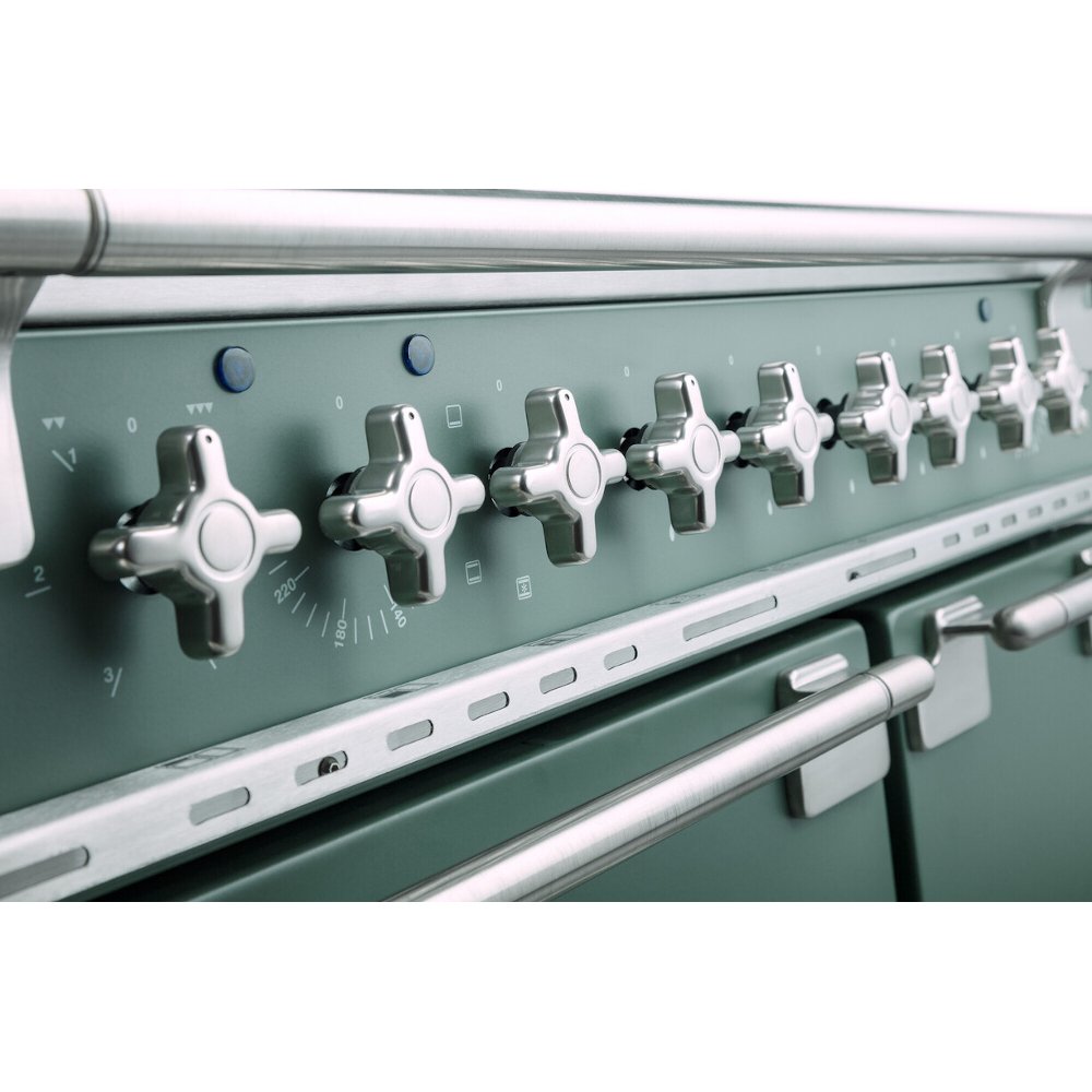 Rangemaster ELS100EICA 100cm Induction Range Cooker Elise China Blue / Brushed Nickel, A Rated