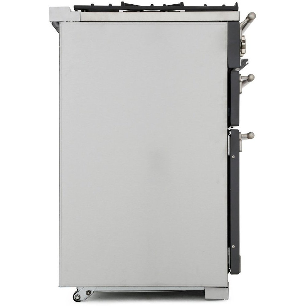 Rangemaster ELS110EIWH 110cm Induction Range Cooker Elise White / Brushed Nickel, A Rated