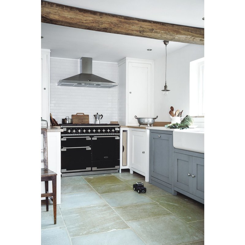 Rangemaster ELS110EIWH 110cm Induction Range Cooker Elise White / Brushed Nickel, A Rated