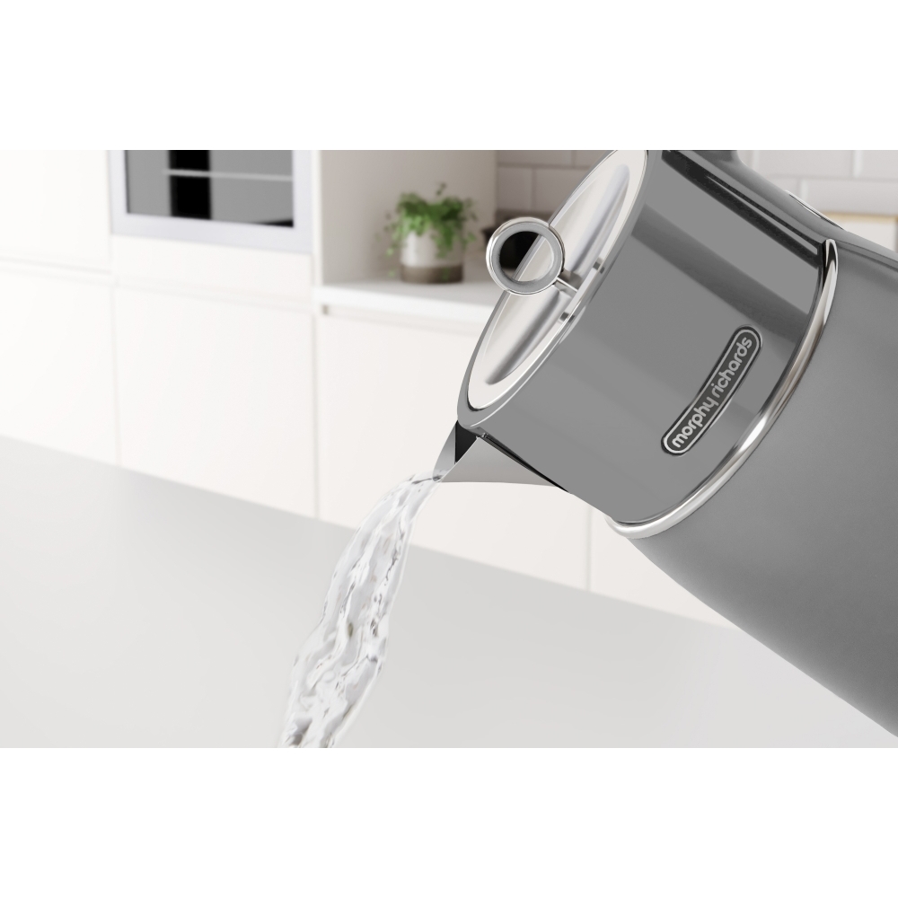 Morphy Richards 100705 Signature Retro Kettle, Grey