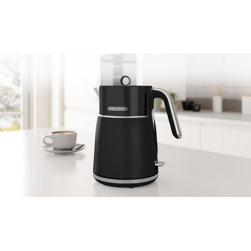 Morphy Richards 100744 Signature Matt Retro Kettle, Black