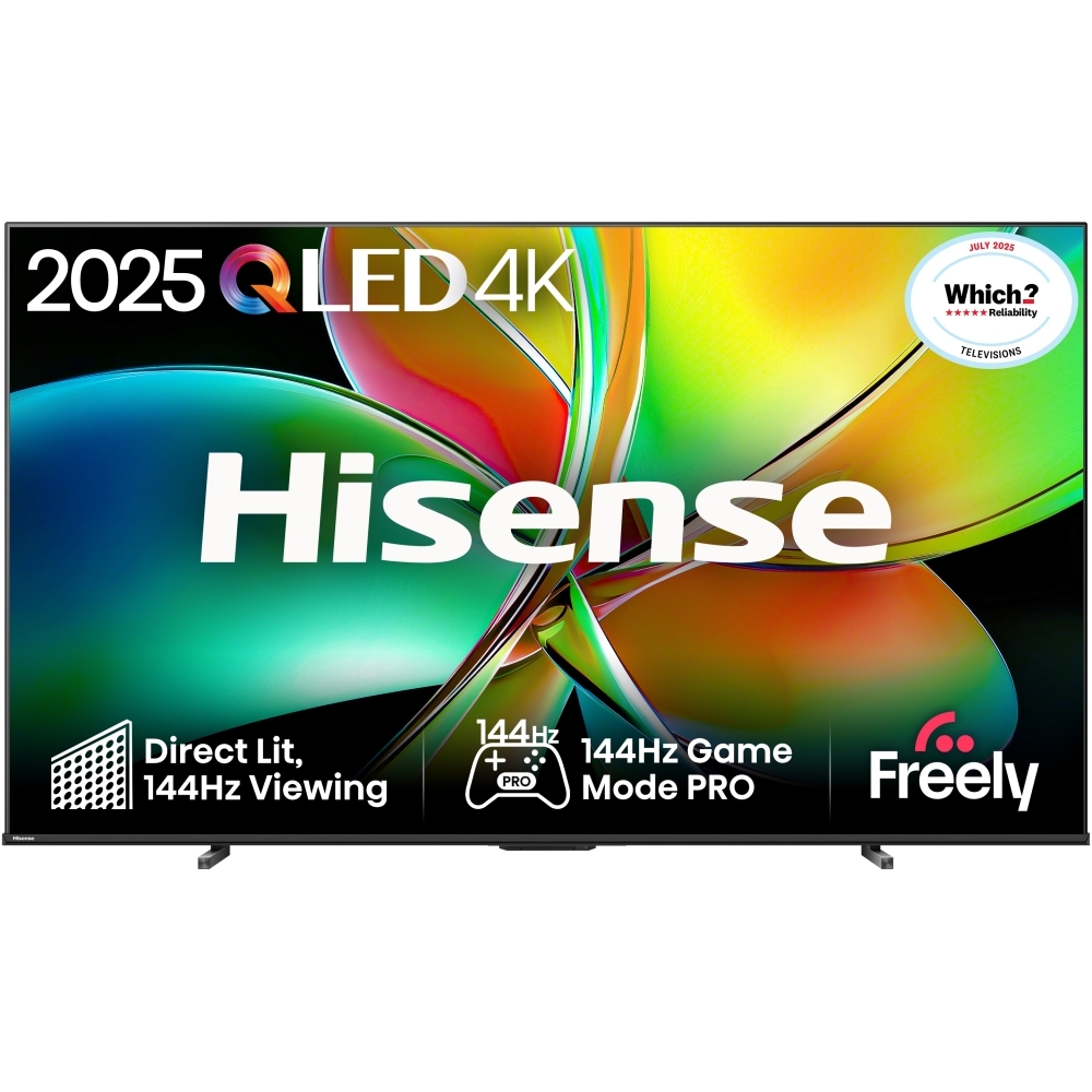 Hisense 100E78QTUK PRO 100" QLED Smart Television, 4K Ultra HD, Black, E Rated