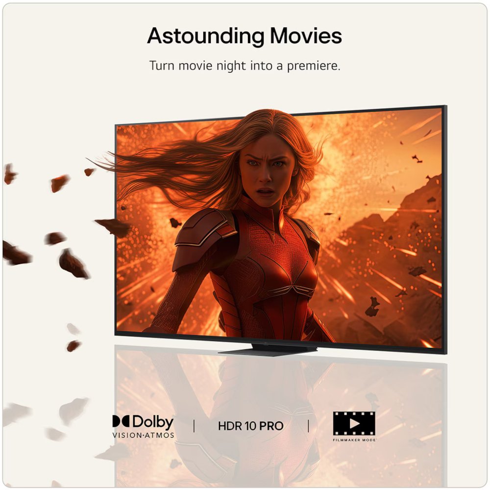 LG 100MRGB96B6.AEK 100" Micro RGB Smart Television, 4K Ultra HD, Black, D Rated