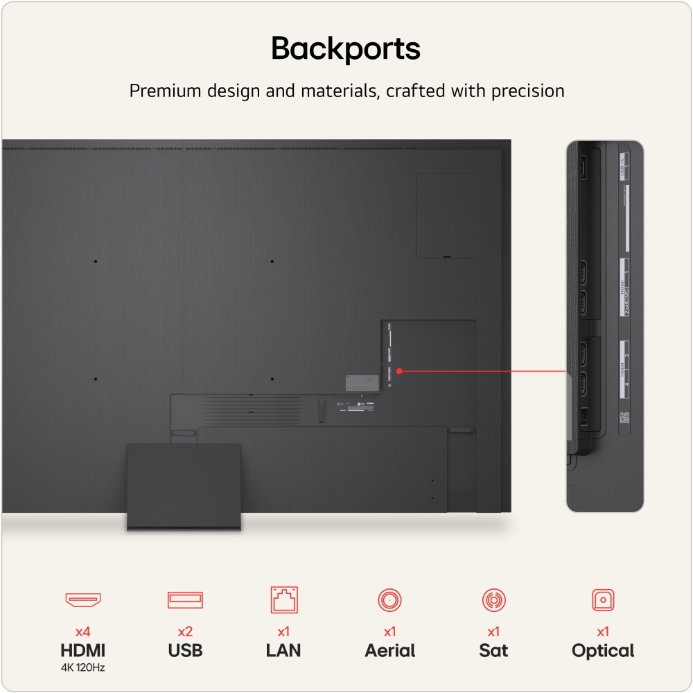 LG 100QNED87B6.AEK 100" QNED Mini LED Smart Television, 4K Ultra HD, Grey, E Rated
