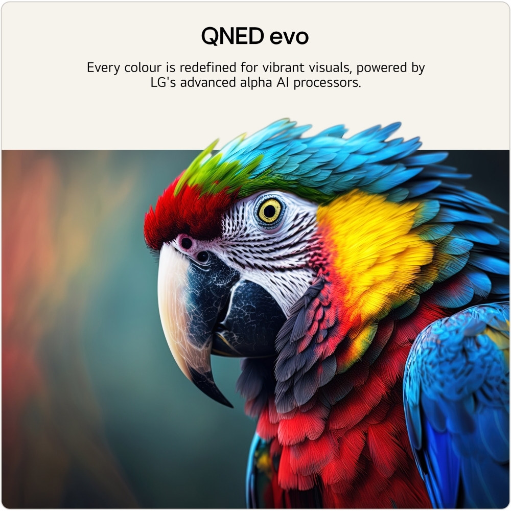 LG 100QNED87B6.AEK 100" QNED Mini LED Smart Television, 4K Ultra HD, Grey, E Rated