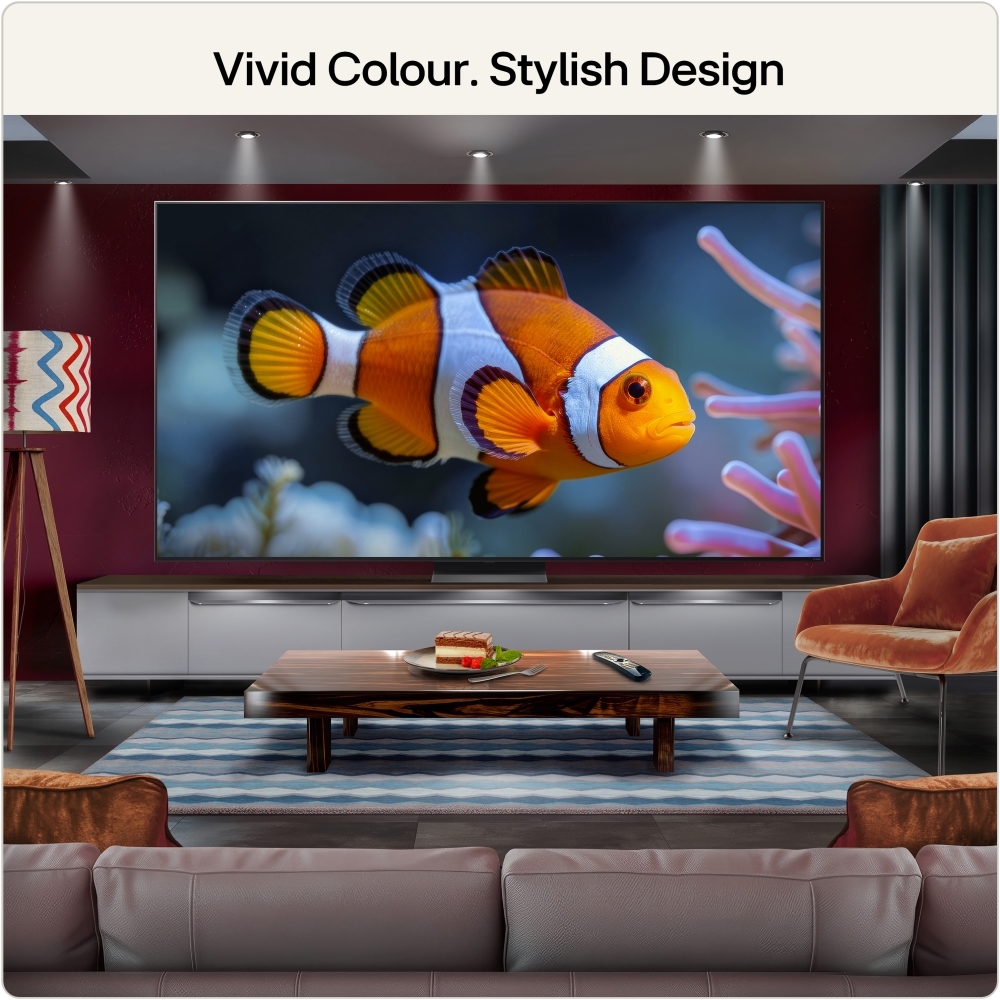 LG 100QNED87B6.AEK 100" QNED Mini LED Smart Television, 4K Ultra HD, Grey, E Rated