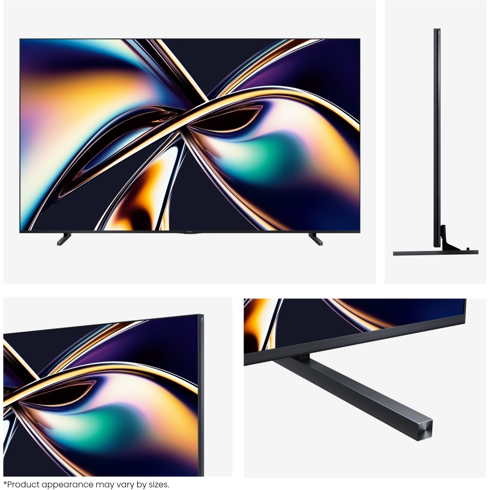 Hisense 100U8QTUK 100" ULED Mini LED Smart Television, 4K Ultra HD, Black, D Rated