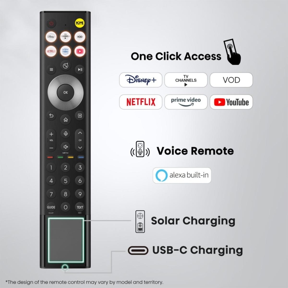 Hisense 100UR8STUK 100" RGB MiniLED Smart Television, 4K Ultra HD, Black, B Rated