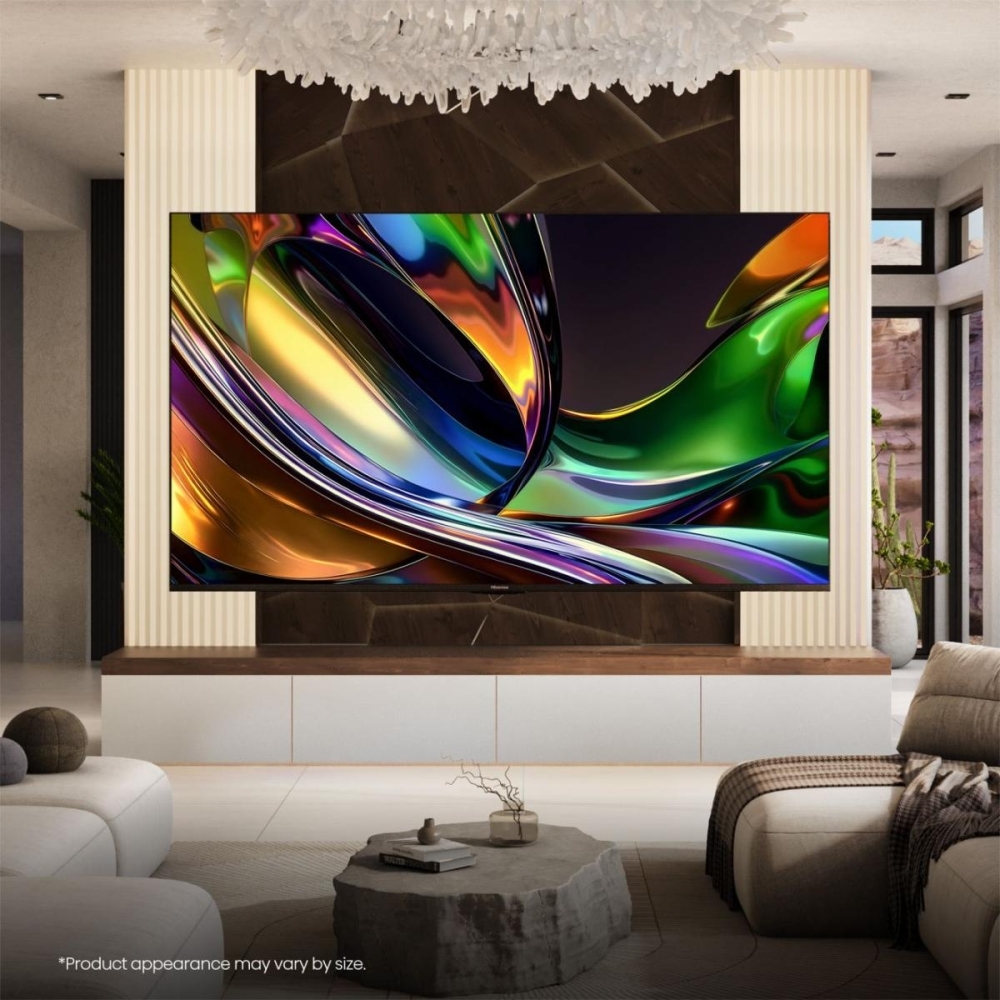 Hisense 100UR8STUK 100" RGB MiniLED Smart Television, 4K Ultra HD, Black, B Rated