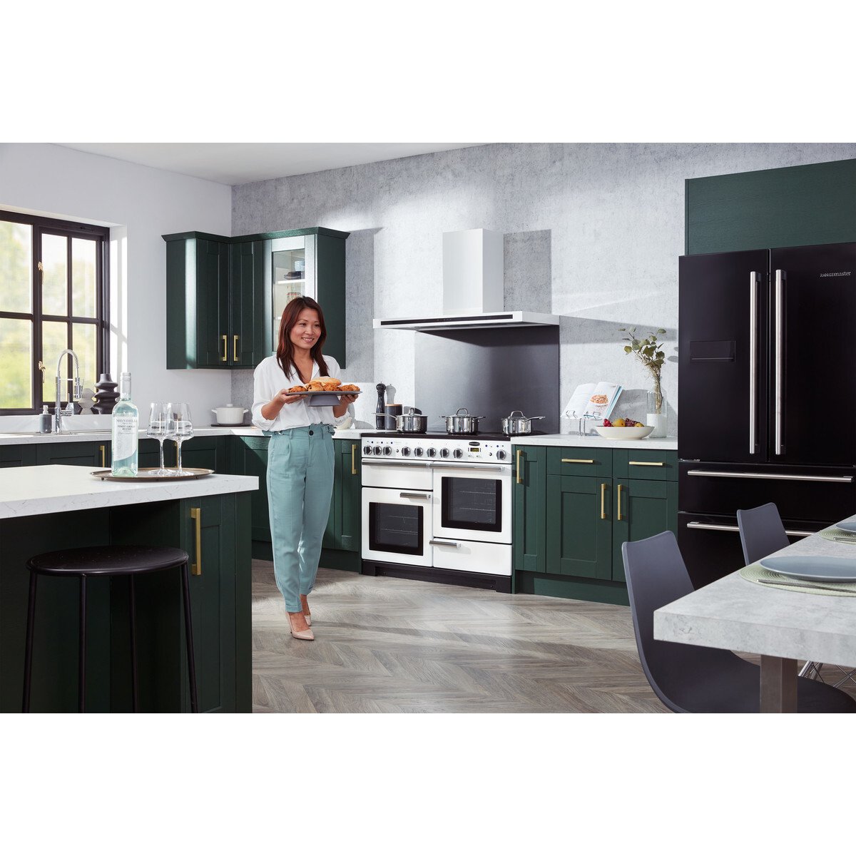 Rangemaster PDL110EISS/C 110cm Induction Range Cooker Professional Deluxe Stainless Steel / Chrome, A Rated