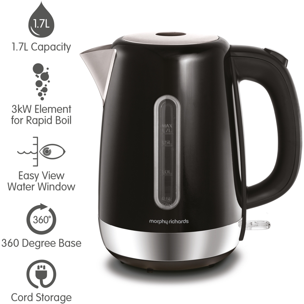 Morphy Richards 102783 Equip Jug Kettle, Black