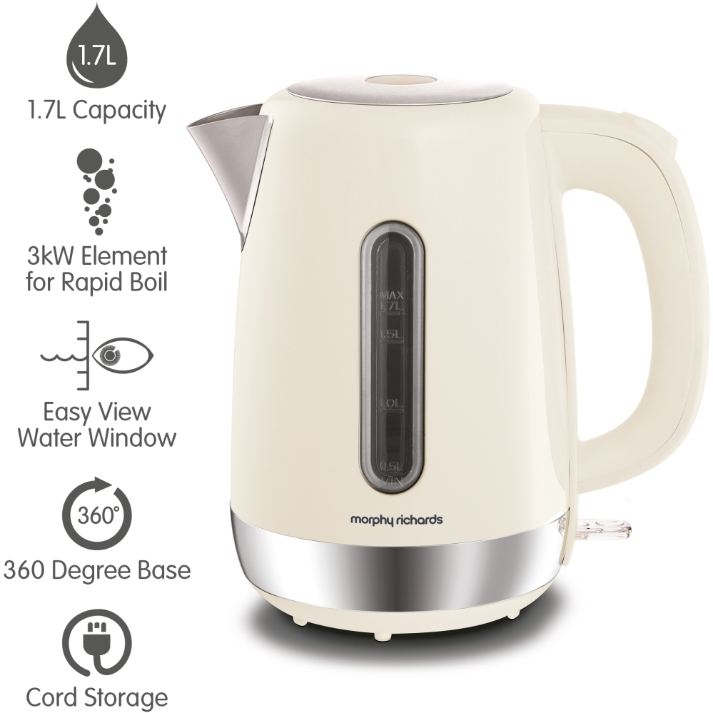 Morphy Richards 102784 Equip Jug Kettle, Cream
