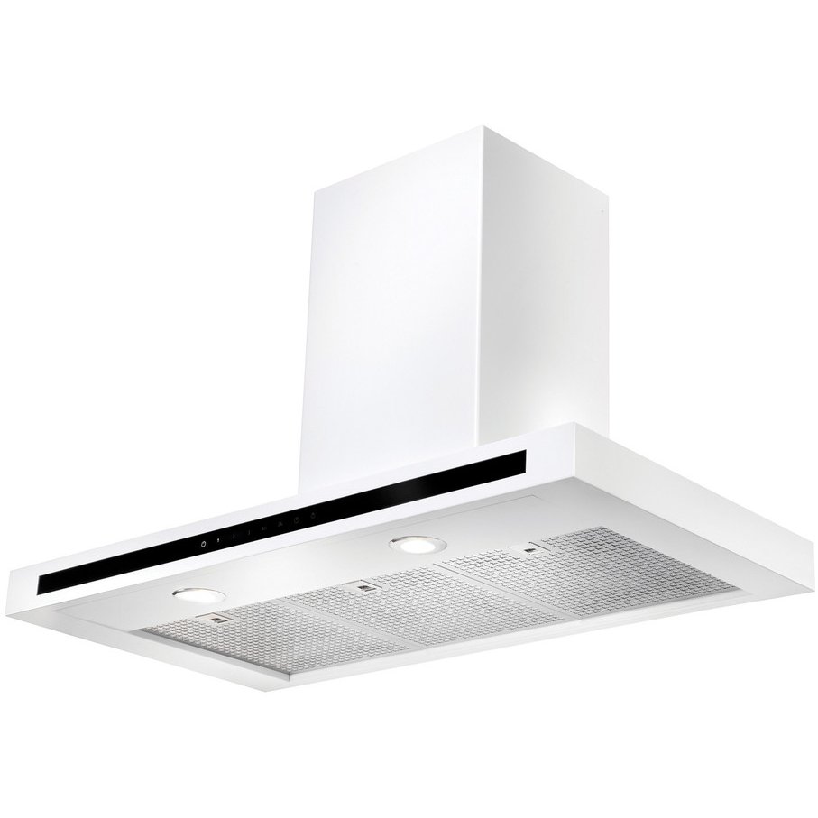 Rangemaster HLTHDS90WH 90cm Chimney Cooker Hood Hi Lite Flat White, C Rated