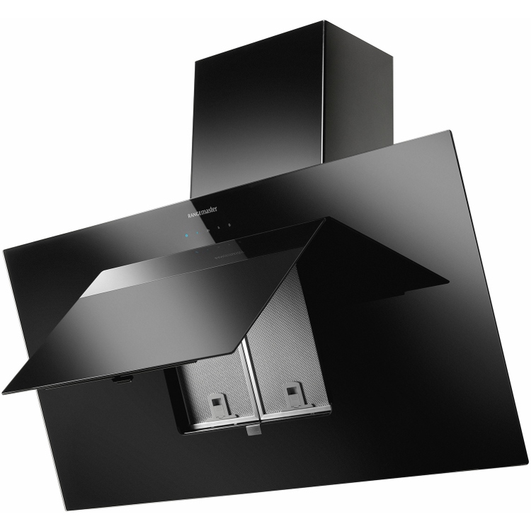 Rangemaster OPLHD60BL 60cm Chimney Cooker Hood Opal Black, C Rated