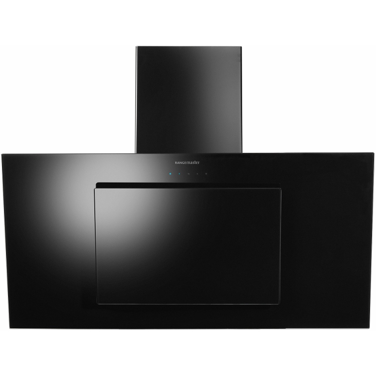 Rangemaster OPLHD90BL 90cm Chimney Cooker Hood Opal Black, B Rated