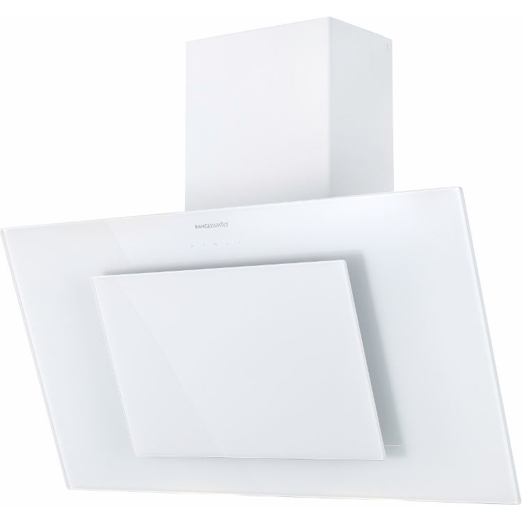 Rangemaster OPLHD100WH 100cm Chimney Cooker Hood Opal White, B Rated
