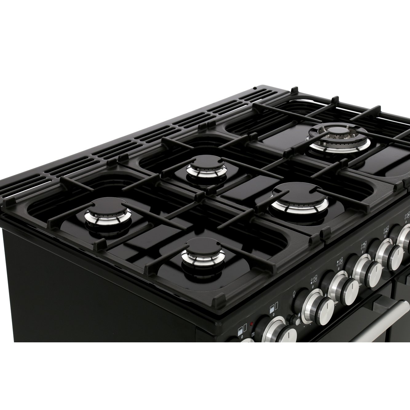 Buy Rangemaster NEX90DFFBL/C Nexus Gloss Black with Chrome Trim 90cm