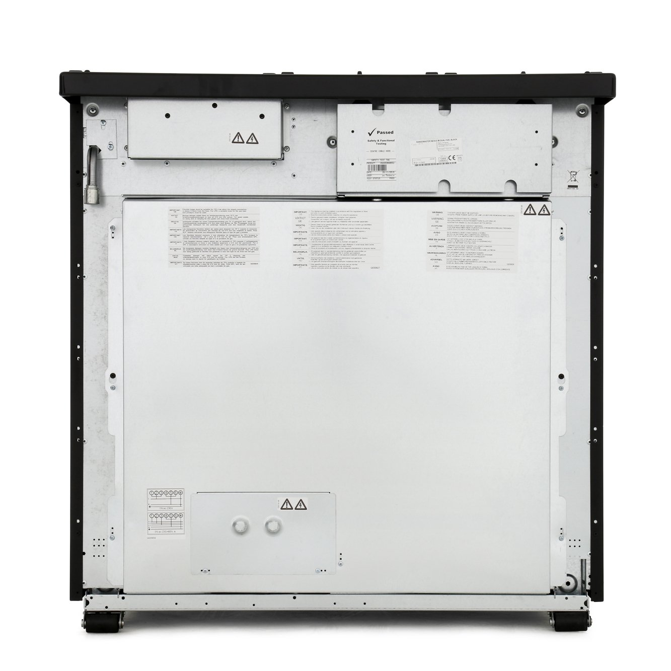 Rangemaster NEX90DFFBL/C 90cm Dual Fuel Range Cooker Nexus Black / Chrome, A Rated