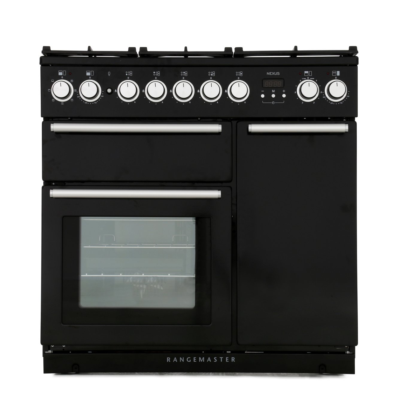 Rangemaster Nexus NEX90DFFBL/C 90cm Dual Fuel Range Cooker Black