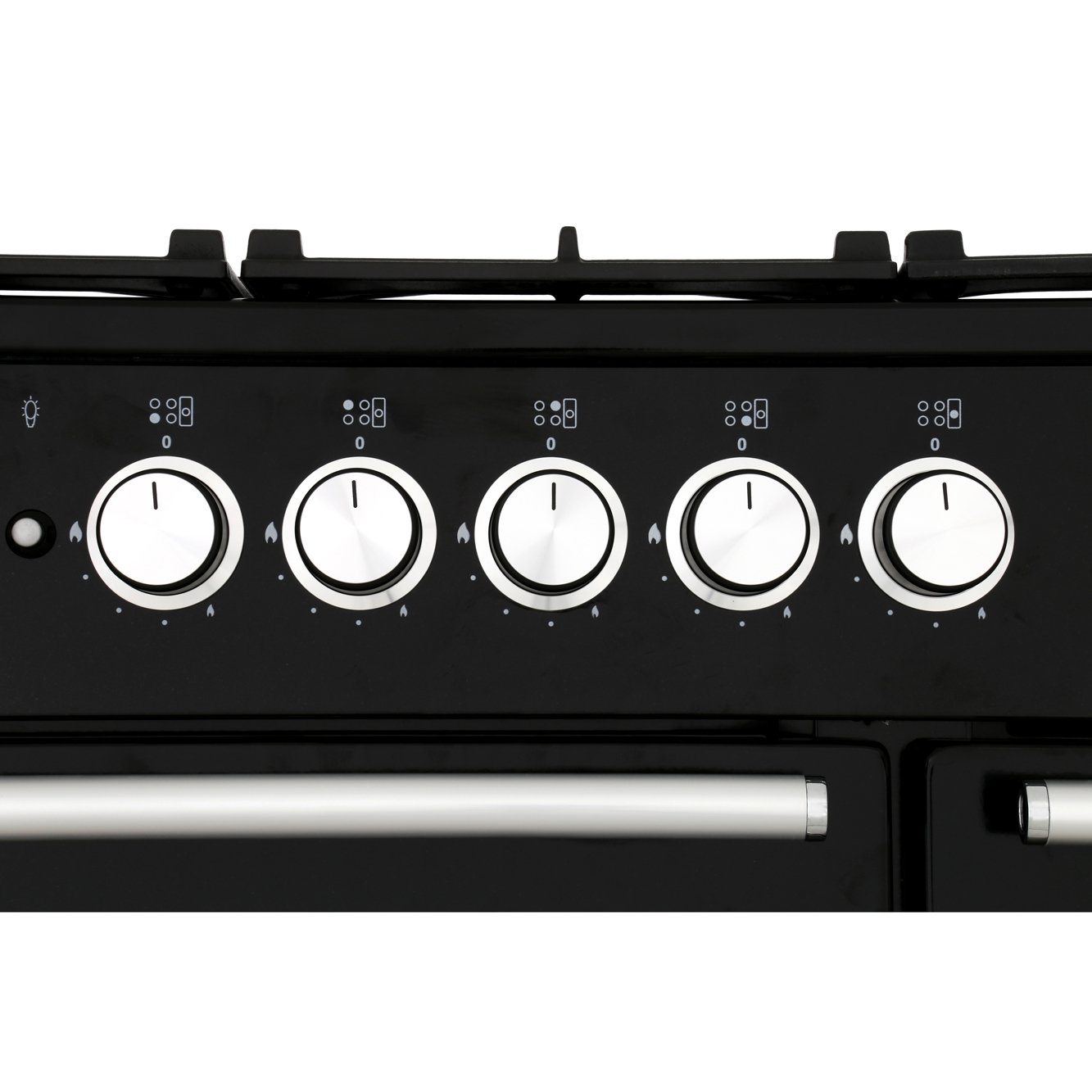 Buy Rangemaster NEX90DFFBL/C Nexus Gloss Black with Chrome Trim 90cm