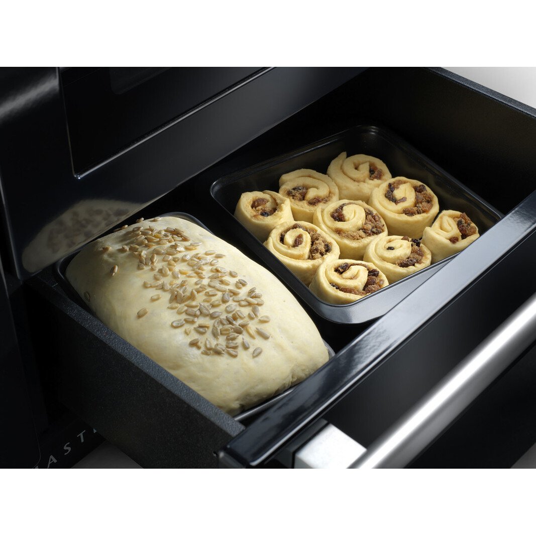 Rangemaster NEX110DFFBL/C 110cm Dual Fuel Range Cooker Nexus Black / Chrome, A Rated
