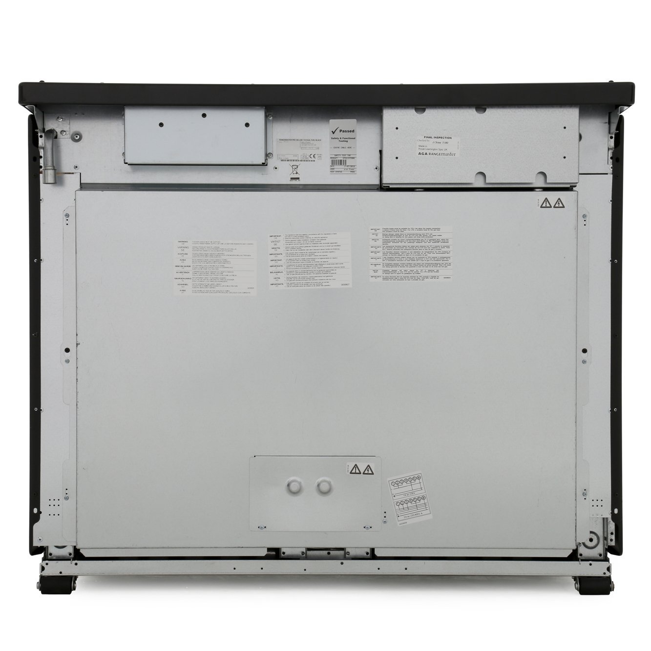 Rangemaster PDL110DFFSL/C 110cm Dual Fuel Range Cooker Professional Deluxe Slate / Chrome, A Rated