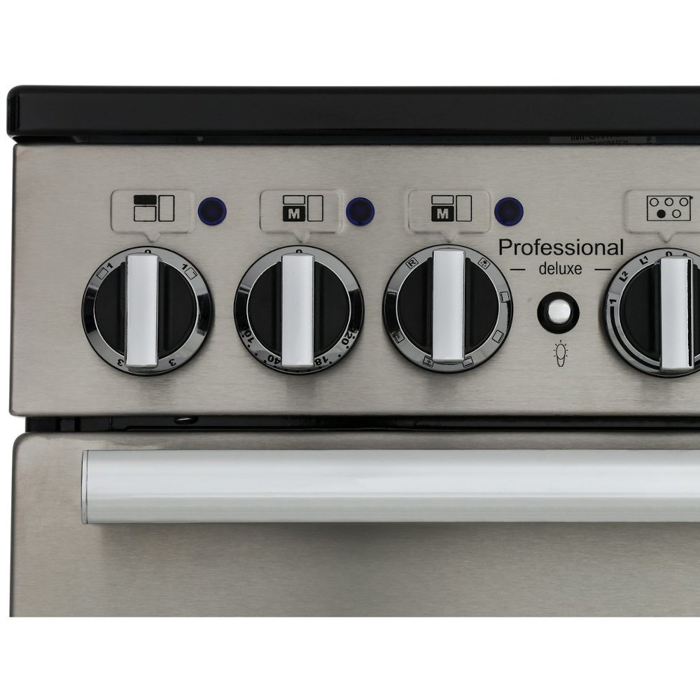 Rangemaster PDL90EISL/C 90cm Induction Range Cooker Professional Deluxe Slate / Chrome, A Rated