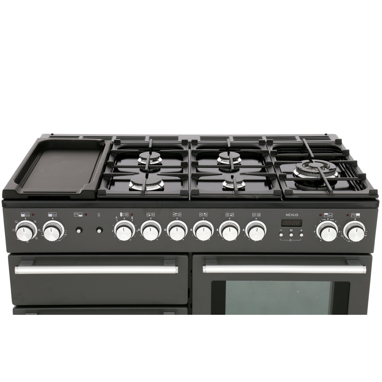 Buy Rangemaster NEX110DFFSL/C Nexus Slate with Chrome Trim 110cm Dual