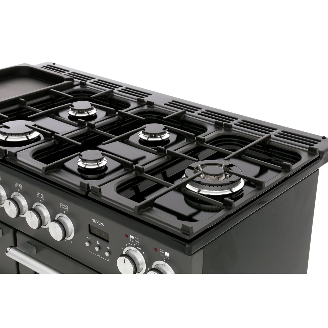 Rangemaster NEX110DFFSL/C 110cm Dual Fuel Range Cooker Nexus Slate / Chrome, A Rated