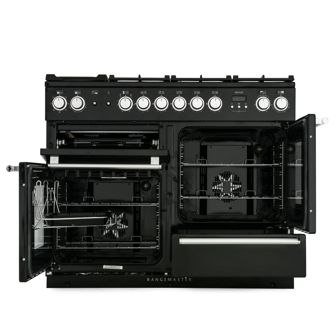 Rangemaster Nexus NEX110DFFSS/C 110cm Dual Fuel Range Cooker Stainless