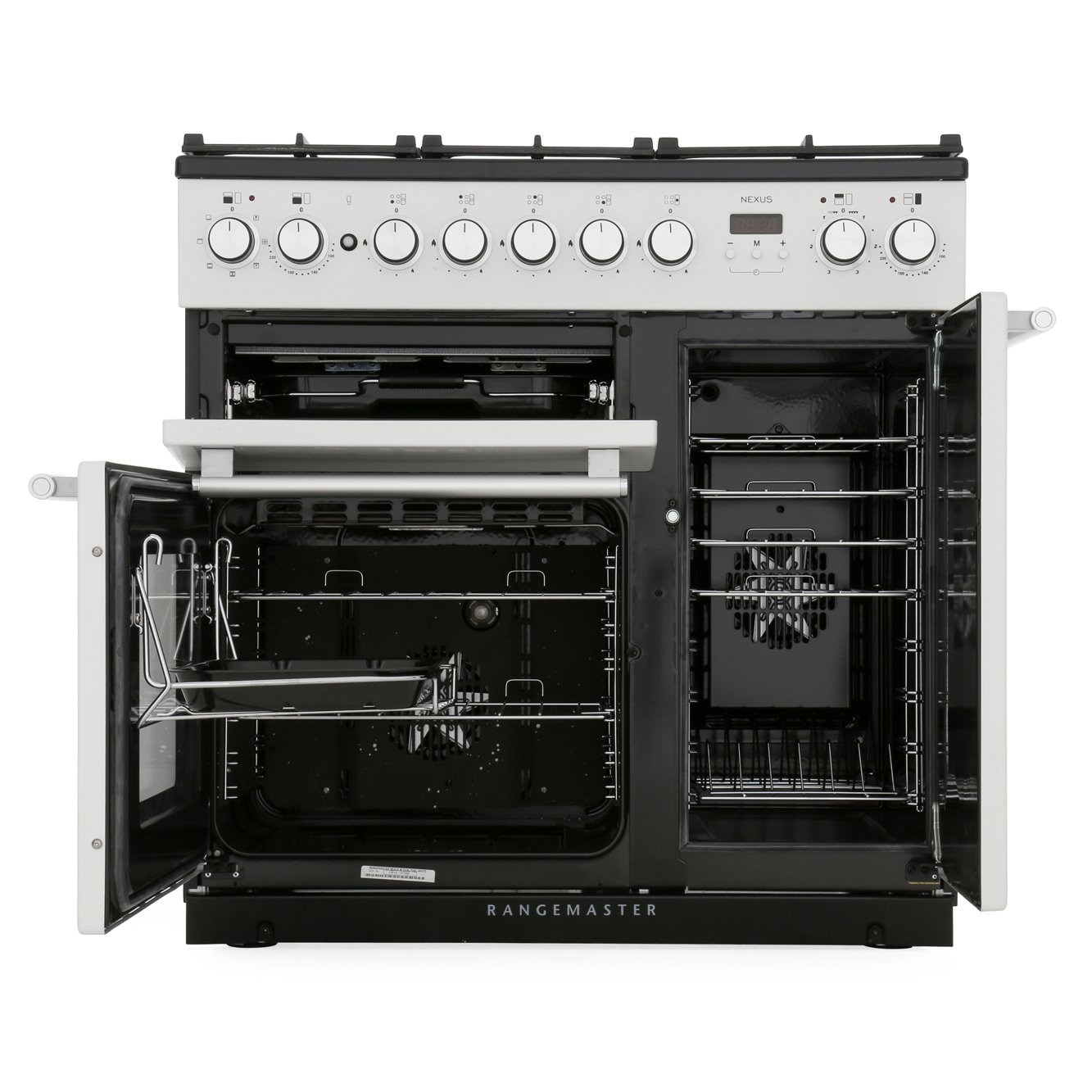 Rangemaster Nexus NEX90DFFWH/C 90cm Dual Fuel Range Cooker White