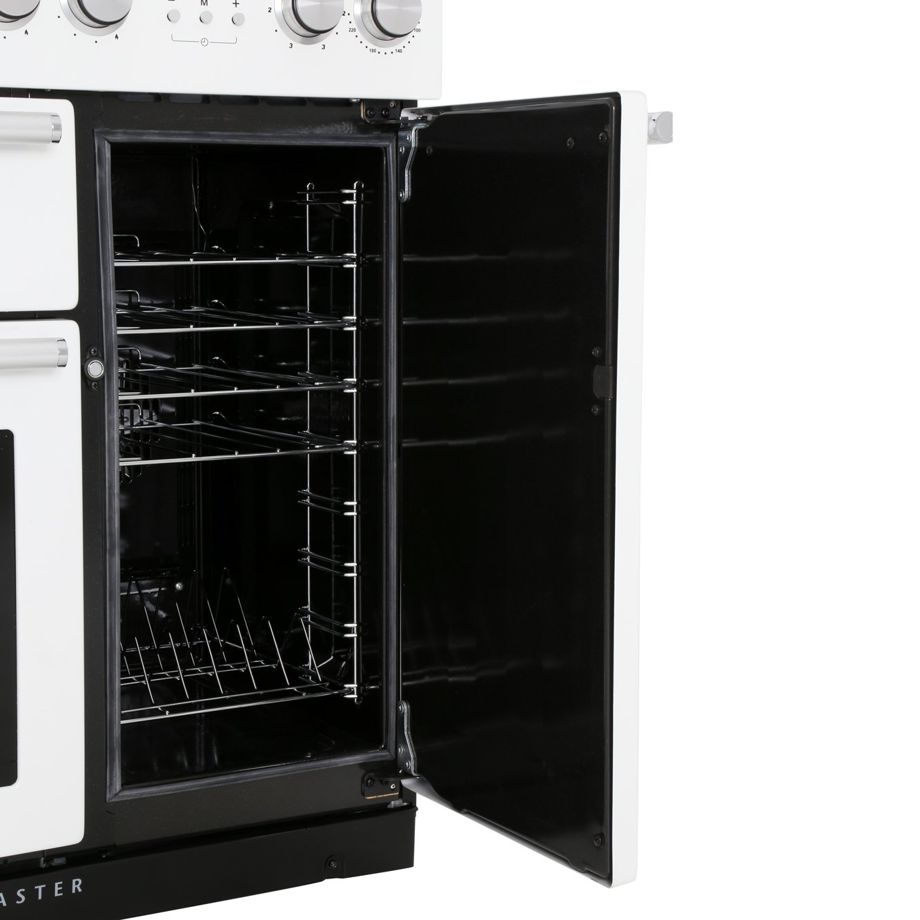 Rangemaster NEX90DFFWH/C 90cm Dual Fuel Range Cooker Nexus White / Chrome, A Rated