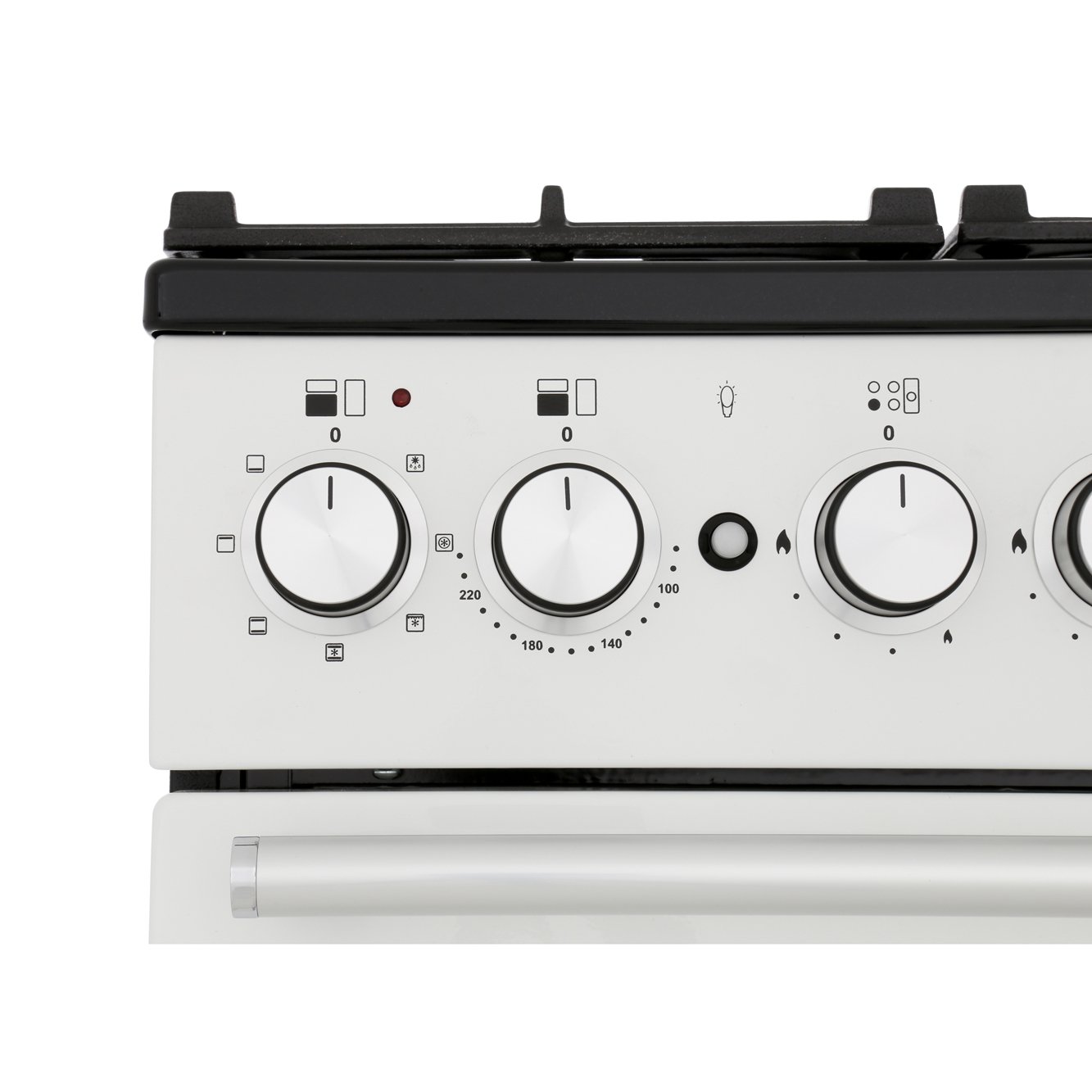 Rangemaster NEX90DFFWH/C 90cm Dual Fuel Range Cooker Nexus White / Chrome, A Rated