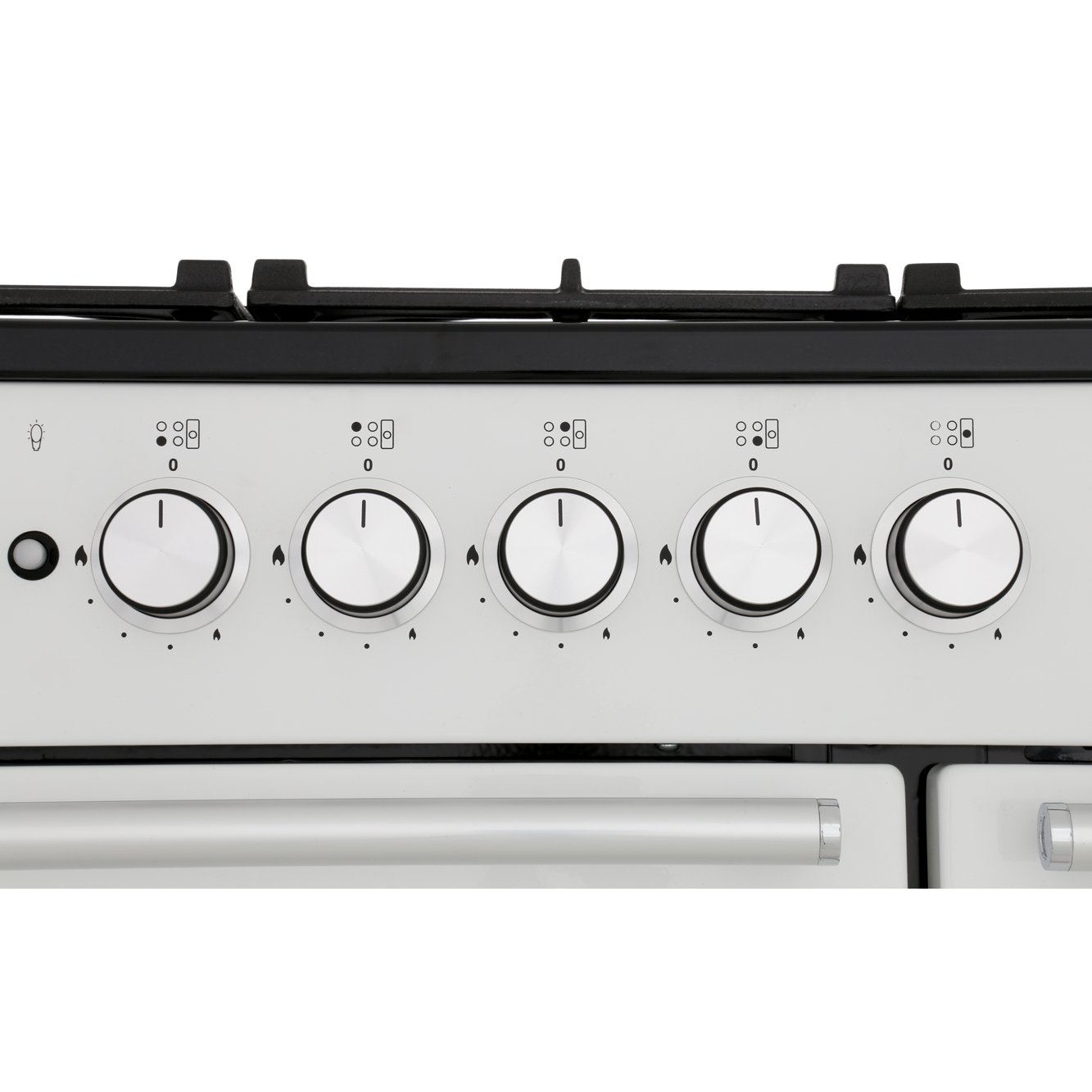 Rangemaster NEX90DFFWH/C 90cm Dual Fuel Range Cooker Nexus White / Chrome, A Rated