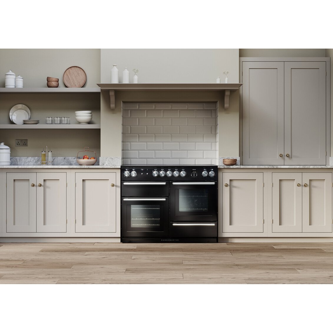 Rangemaster NEX110EISL/C 110cm Induction Range Cooker Nexus Slate / Chrome, A Rated