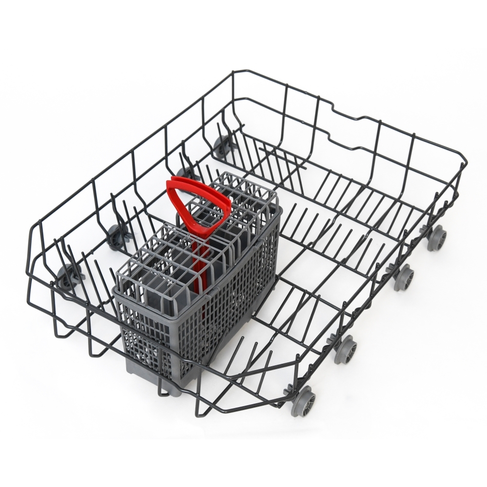 Sharp QWNS1CF49EWEN Slimline Dishwasher, 10 Place Settings, White, E