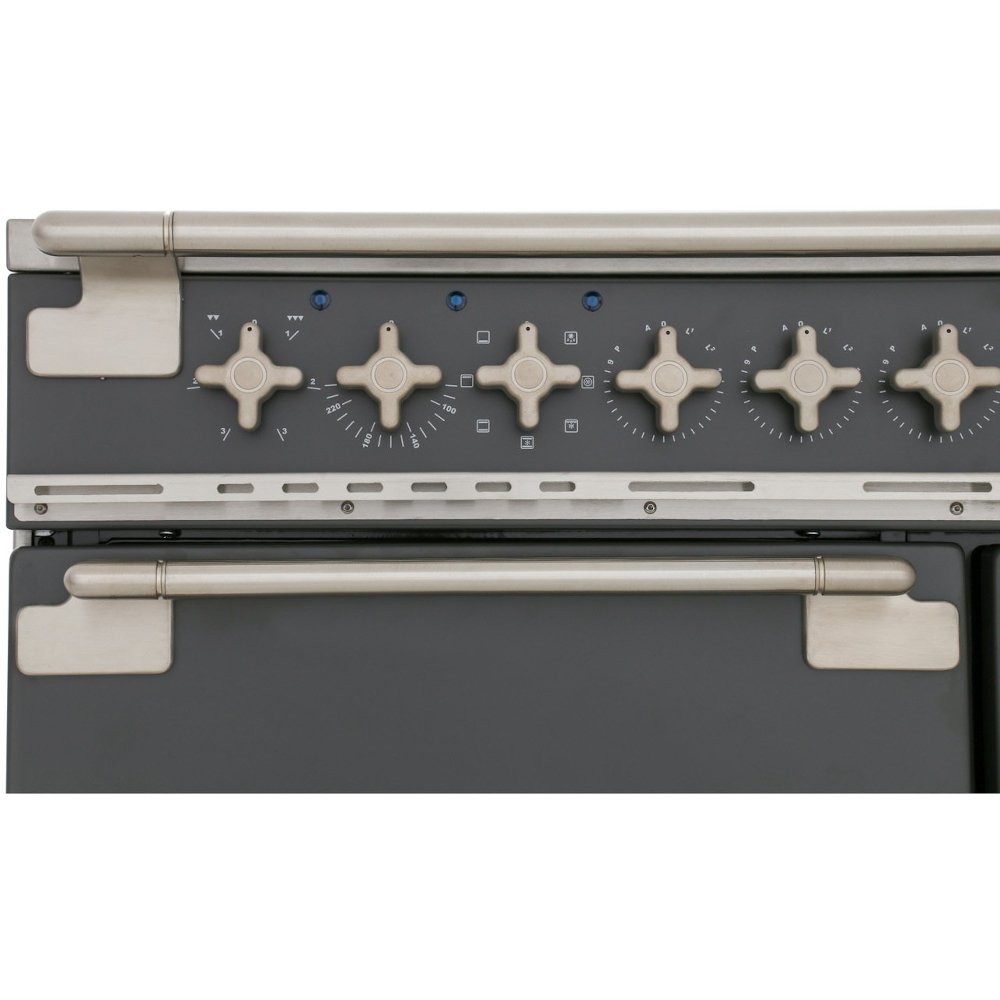 Buy Rangemaster ELS90EISL Elise Slate with Brushed Chrome Trim 90cm