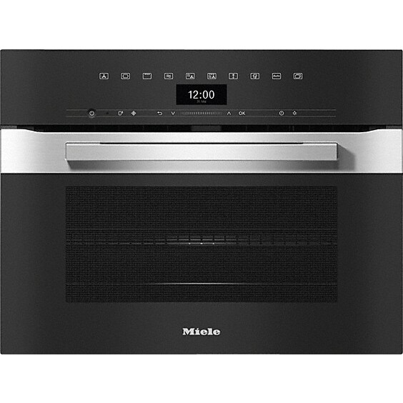 Miele PureLine H7440BM CleanSteel Built-In Combination Microwave Oven