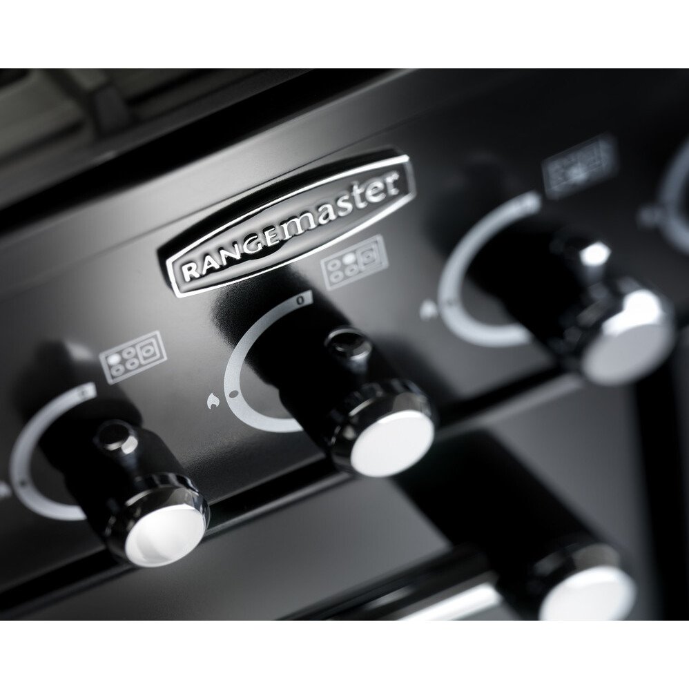 Rangemaster KCH100NGFSS/C 100cm Gas Range Cooker Kitchener Stainless Steel / Chrome, A+ Rated