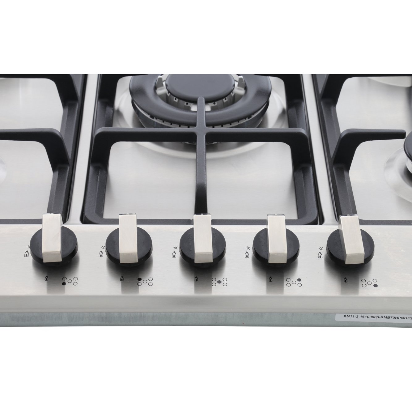 Buy Rangemaster RMB70HPNGFSS Stainless Steel 5 Burner Gas Hob (11222