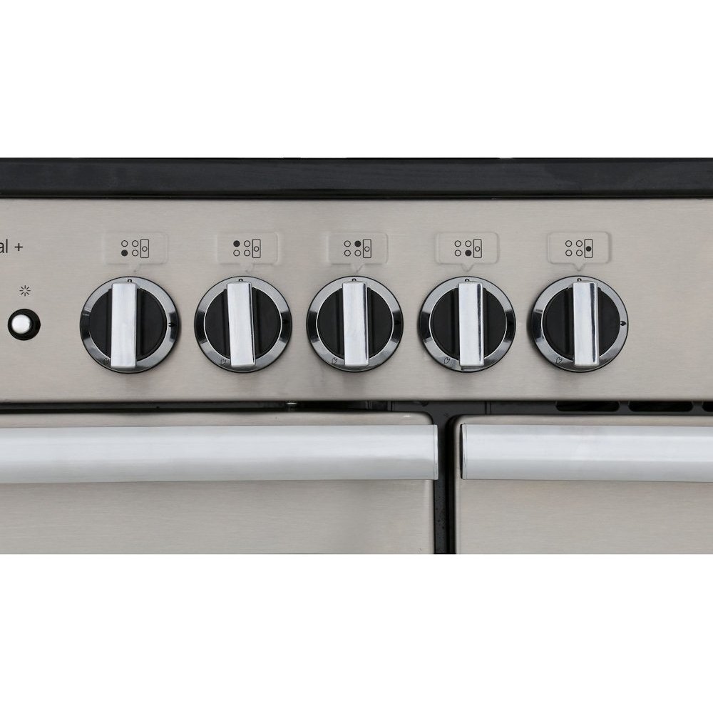 Rangemaster PROP100ECSS/C 100cm Ceramic Range Cooker Professional Plus Stainless Steel / Chrome, A Rated