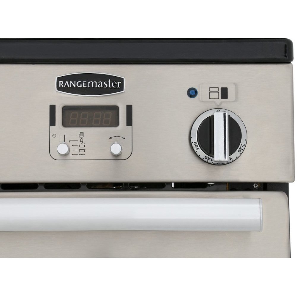 Rangemaster PROP100ECSS/C 100cm Ceramic Range Cooker Professional Plus Stainless Steel / Chrome, A Rated