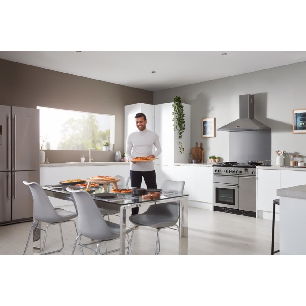 Rangemaster PROP100ECSS/C 100cm Ceramic Range Cooker Professional Plus Stainless Steel / Chrome, A Rated