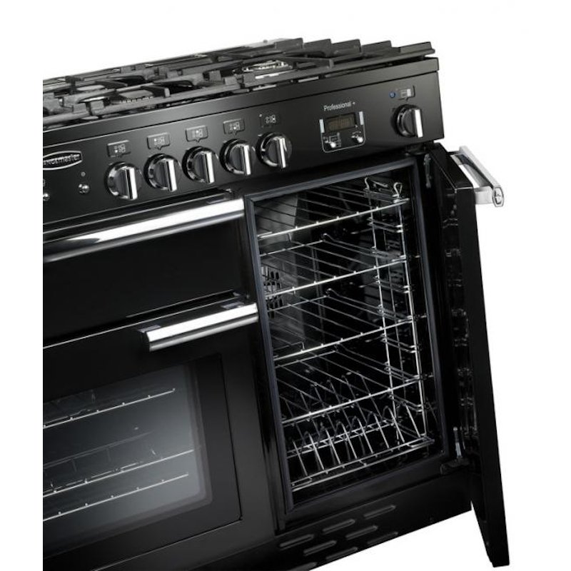 Rangemaster PROP100ECCR/C 100cm Ceramic Range Cooker Professional Plus Cream with Chrome, A Rated