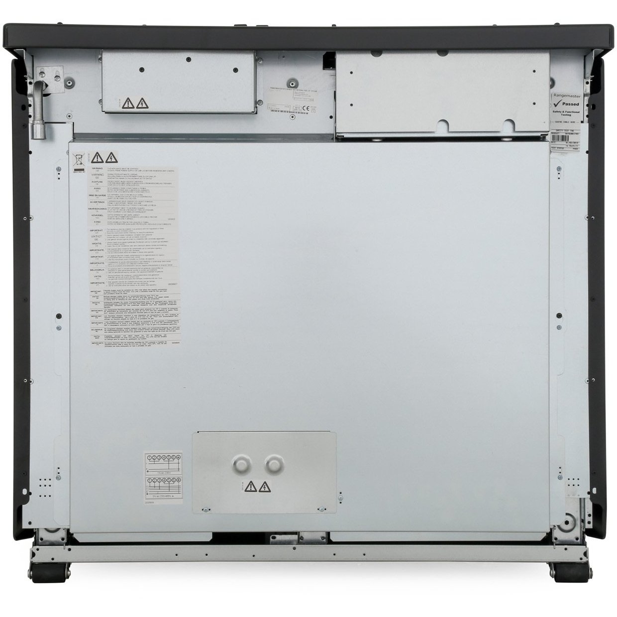 Rangemaster KCH100ECCR/C 100cm Ceramic Range Cooker Kitchener Cream / Chrome, A Rated