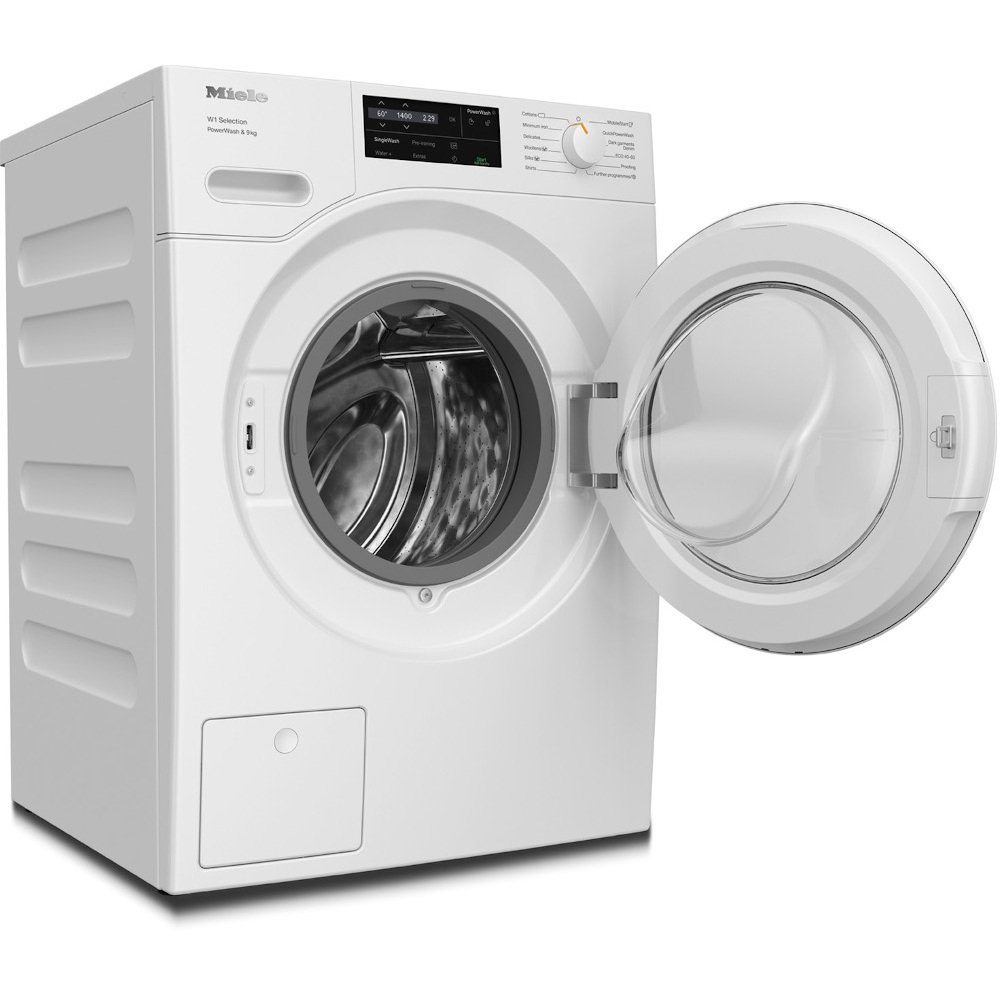 Miele WSG363 PowerWash XL Lotus White Washing Machine, 9kg, 1400 Spin