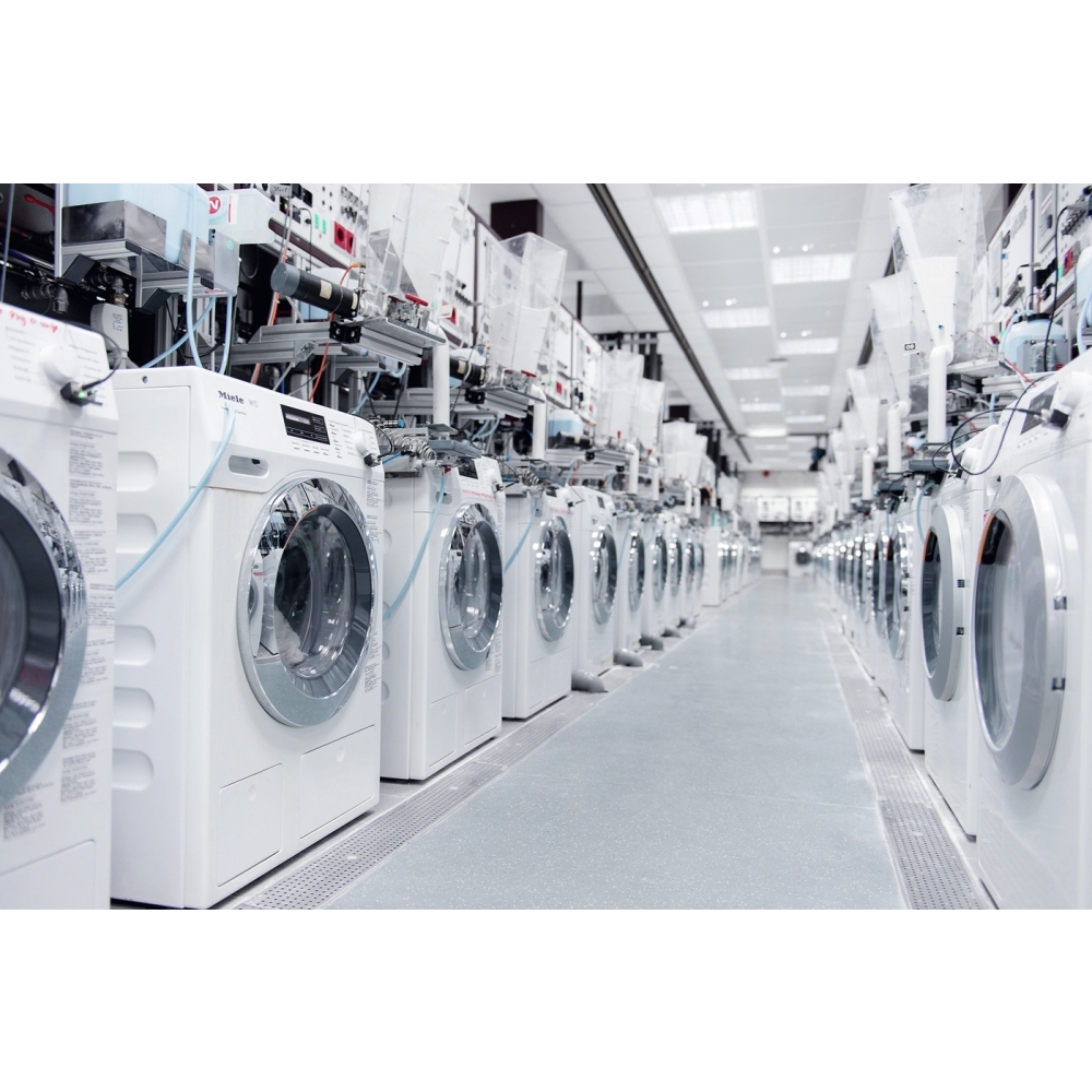 Miele WTD 163 Lotus White Washer Dryer, 8kg/5kg, 1500 Spin, A Rated