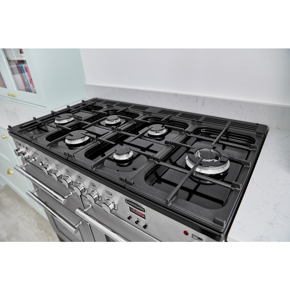 Buy Rangemaster INF110DFFBL Infusion Black 110cm Dual Fuel Range Cooker