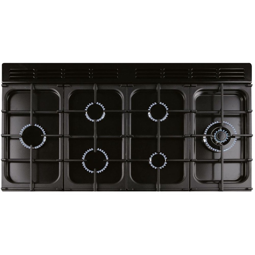 Rangemaster CLA110NGFBL/C 110cm Gas Range Cooker Classic Black / Chrome, A+ Rated